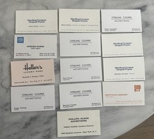Mad Men TV Series Production Prop Business Card Lot Sterling Cooper Draper Pryce
