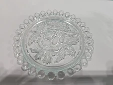 VINTAGE Rose MADE IN GERMAN DEMOCRATIC REPUBLIC  COASTER Lot Of 2 Free Shipping 