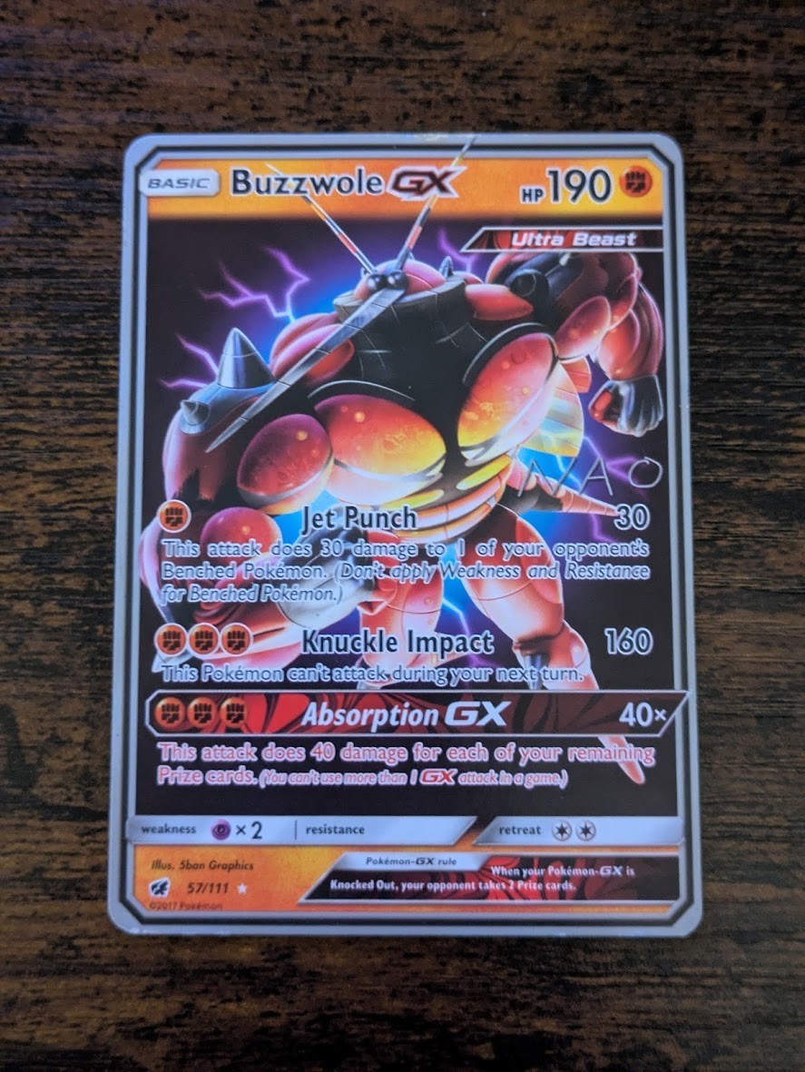 Buzzwole GX 57/111 Sm-Crimson Invasion Holo