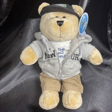 NWT - Starbucks Coffee Company New York Bearista 10" 2007 Plush Blue Hoodie