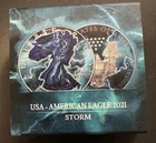 2021 AMERICAN SILVER EAGLE .999 DOLLAR $1 372/500 BU-STORM-COA