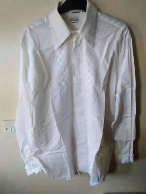 Carston Evening Shirt White 16¹/² Collar Approx 44 Chest Made In England