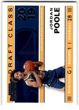 2019-20 Panini Contenders 2019 Draft Class Jordan Poole #26 Golden State
