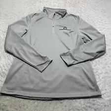 The North Face Tech Fleece Sweatshirt Gray Mock Neck 1/4 Zip Womens Size Large L