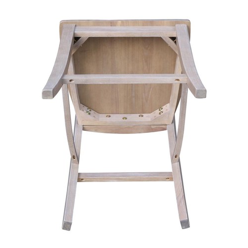 Cosmo Counter height Stool - 24" Seat Height , Washed Gray Taupe - Picture 9 of 9