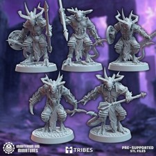 Set of 10 Demons of Kalal - Immaterium God/Sci-fi/Tabletop Miniature