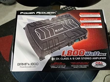 BAMF4.1800 POWER ACOUSTIK 4 CH CLASS A/B CAR STEREO AMPLIFIER