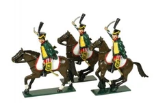 COJF-3297 - 7th Regiment French Hussars (Set 757) 3 Figures - Tradition - 54mm