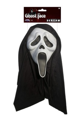 1 Ghost Face SCREAM Fun World Youth Adult Hooded Halloween Costume Mask