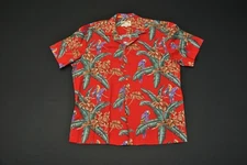 VTG Paradise Found Hawaiian Aloha Shirt Tom Selleck Magnum PI Bird XL 14923S