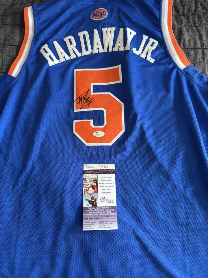Tim Hardaway JR Signed NBA New York Knicks Adidas Jersey JSA COA Autograph XL - Image 3 of 4