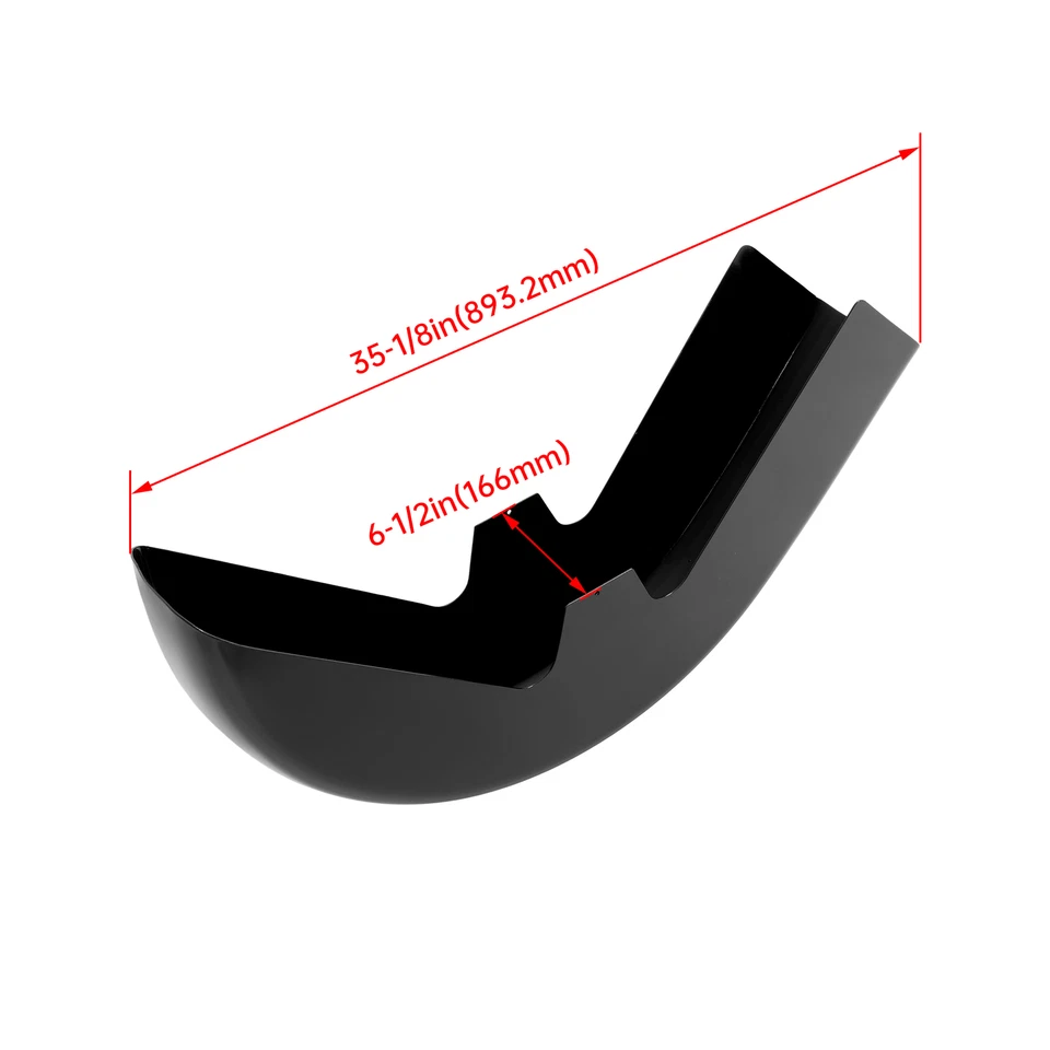 Envoltura de rueda de guardabarros delantero de 26" para Harley Davidson Touring Bagger Softail Road King Foto 3 de 4