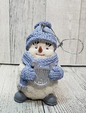 Encore Group Snow Buddies Snowman with Harp 3" ornament