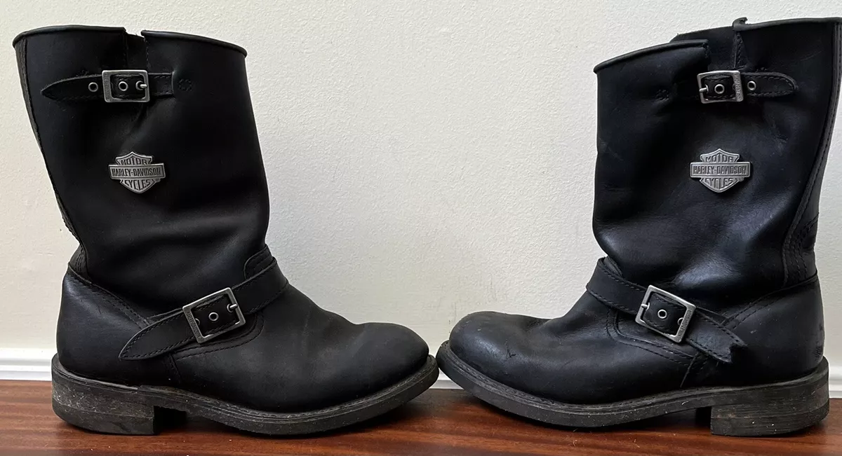 Pull on biker boots sale