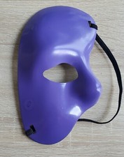 Right half face mask Purple Phantom of the opera Mardi Gras Halloween Masquerade