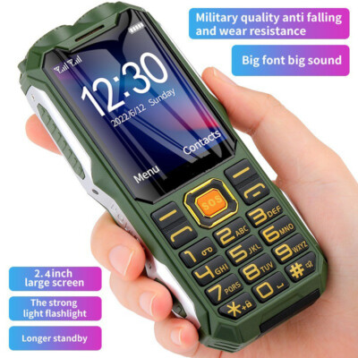 2.4inch 2G GSM Cellphone Rugged Shockproof Mobile Phone for Elderly Senior Gift