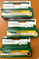 Curad Silver Sol. Antimicro. Wound Gel,No Sting 0.5/oz *lot of 3* EXP:08/25/2025