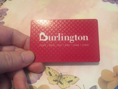 BURLINGTON COAT FACTORY Rows of Heart B's 2015 Gift Card $0
