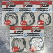 5 Packs VMC Salmon Mooching Rigs 25# 3/0-4/0 2 Per Package 10 Total Rigs
