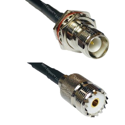 RFC240 RP-TNC FEMALE to SO239 UHF Female Coax RF Cable USA-Ship Lot