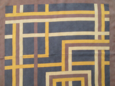 Foulard Carré BAYRON Soie 100% Vintage 86x87 Cm Couleur Vert - Occasion