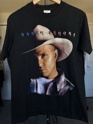 Vintage 90's Garth Brooks fresh horses country music tour black