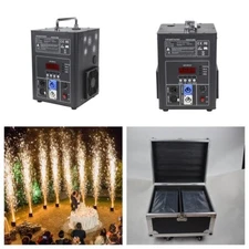 2PCS Cold Spark Machine 600W Stage Effect DMX Firework Wedding Sparkle  W/Case