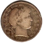 1908 O Barber Half grades in VERY GOOD condition. FULL RIM ON BOTH SIDES stk y14