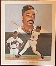 Baltimore Orioles HOF Eddie Murray Auto 500 HOME RUN Ltd Ed #'d Signed Print COA