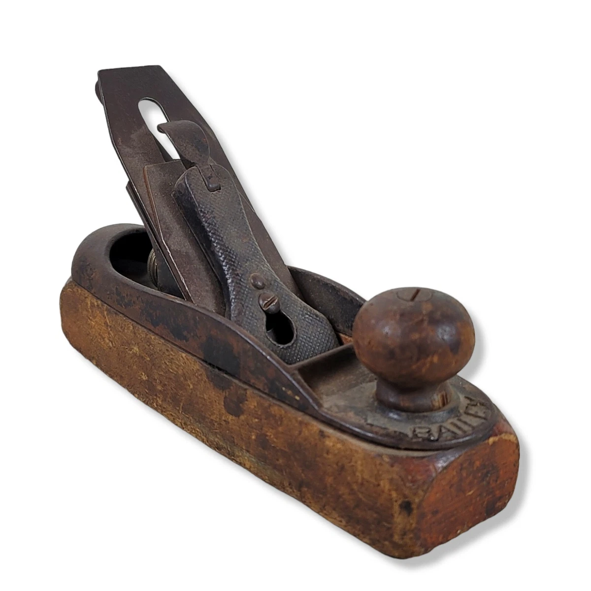 Antique 1920 s Stanley Bailey No. 24 Transitional Smooth Wood Plane
