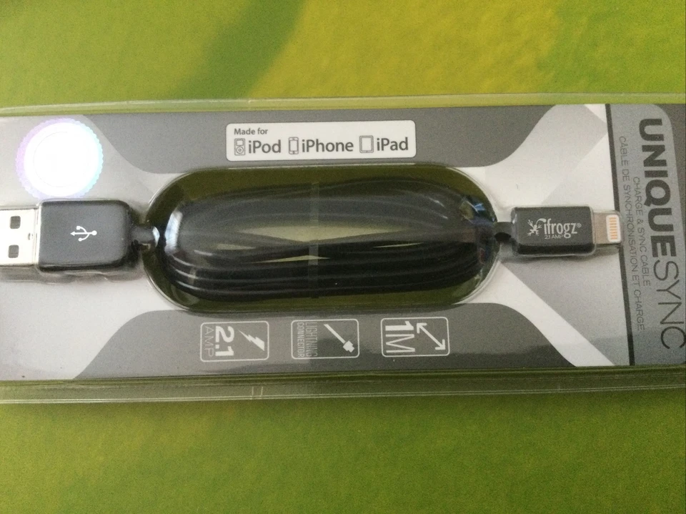 Ifrogz, UniqueSync, cable de carga y sincronización, iPod, iPhone. Foto 4 de 4