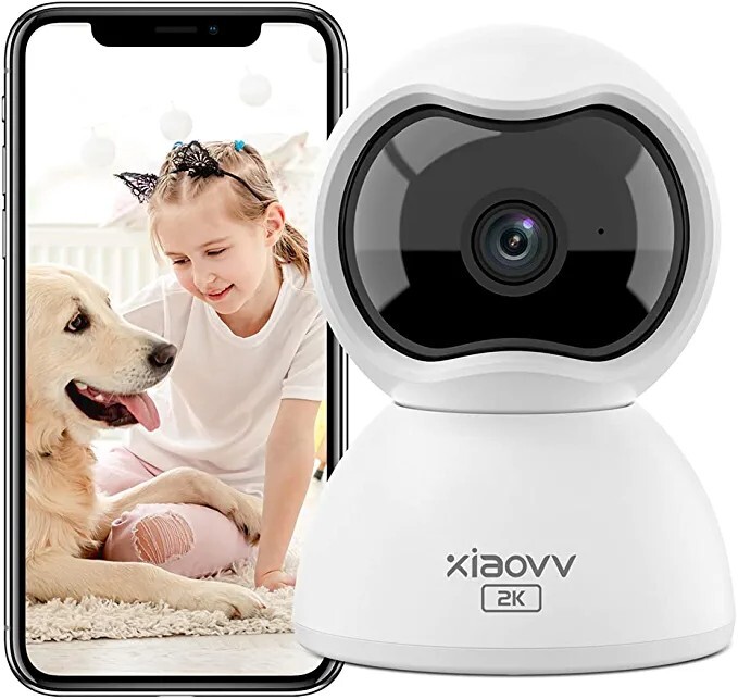 Security Camera Wireless XIAOVV WiFi Camera, Night Vision, Pet Camera-image