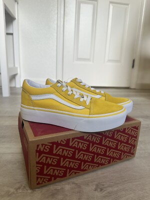 Vans Old Skool Platform Yellow Shoes Size 5.5 Women's - Size