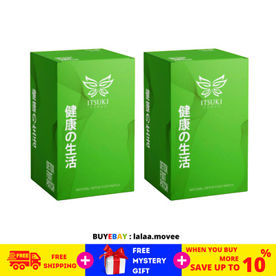 100 Sachets Premium ITSUKI KENKO HEALTH Detox Foot Pads Patch Herbal Cleansing
