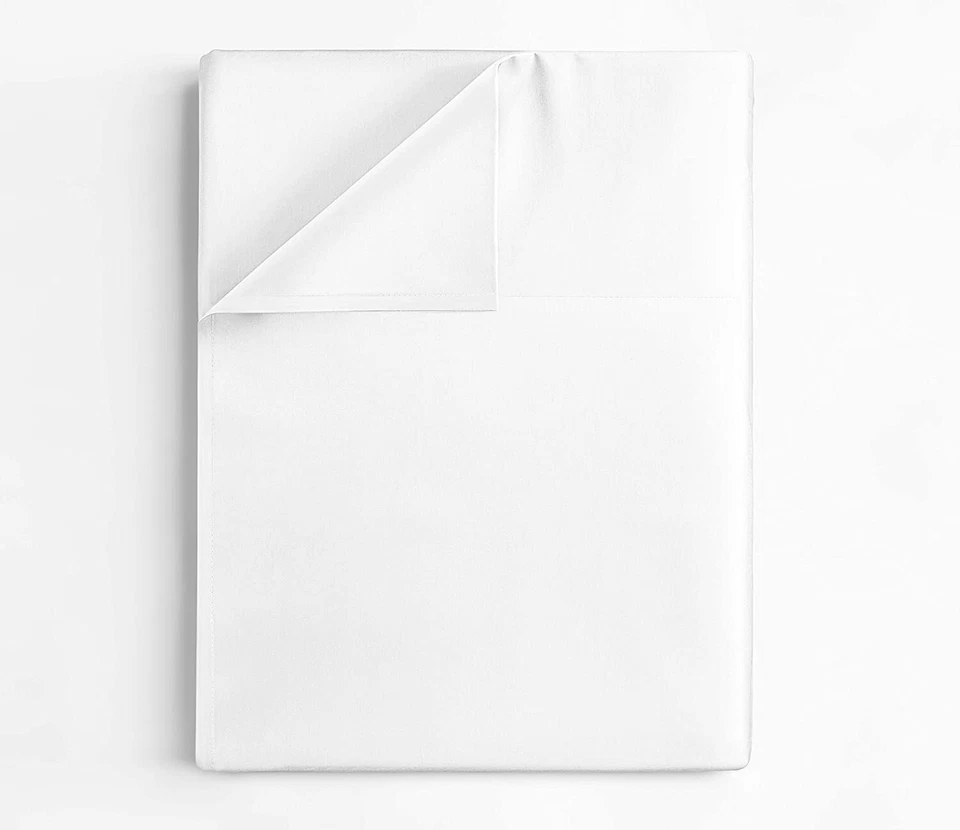 400 Thread Count Flat Sheet Only, 100% Cotton Ultra Soft Top Sheet by CGK Linens - Image 3 of 3