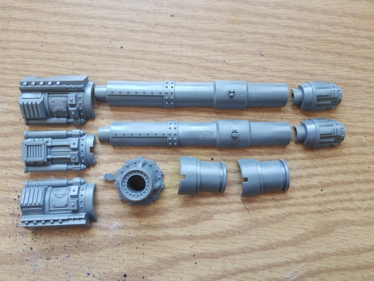 Warhammer 40k Astra Militarum Bits Baneblade Main Turret Hellhammer Cannon - Foto 11