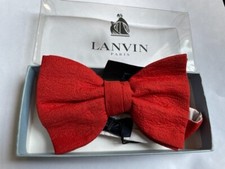 Lanvin New Fancy Orange Bow Tie Made in Franc...