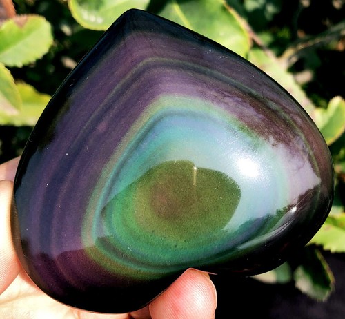 152g Natural Boutique Regenbogen Obsidian Katzenauge Kristall Herz Heilung ip1746 - Bild 3 von 12