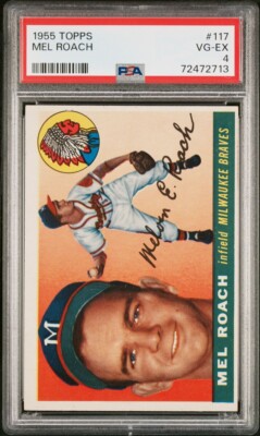 Mel Roach - 1955 Topps #147 - PSA 4
