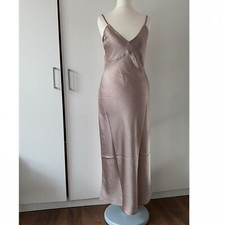 Free People Simply Biased Slip Size S Small Taupe Midi Dress Strappy Open Back