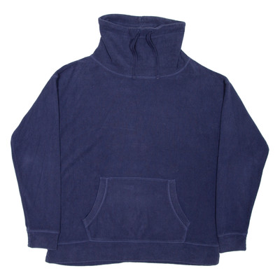 FAT FACE Damen Pullover blau hochgeschlossen eng Strick M