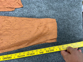 Ett:wa by Anthropologie Aubade Jacquard Pants Gold Brown Womens Size: 4