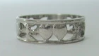 Vintage Sterling Silver Heart Ring Uncas Size 6