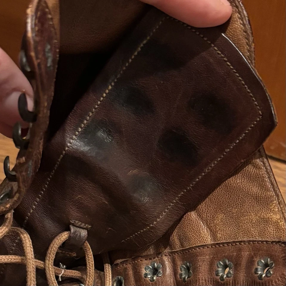 BOTAS CON CORDONES BANANA REPUBLIC VINTAGE AÑOS 70 CON CAJA ORIGINAL TALLA 7 Foto 4 de 4