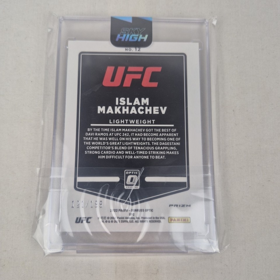 2022 Donruss Optic UFC Islam Makhachev #12 Red Prizm SP /199 | eBay ...