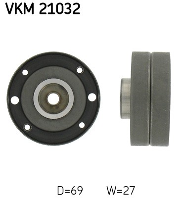 SKF-OE VKM 21032 Deflection Pulley/Guide Pulley, timing belt for AUDI