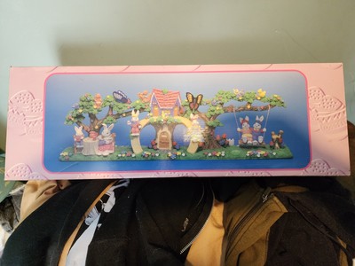 Vintage Easter Village Decor