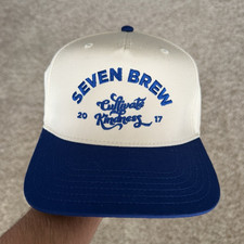 OTTO Seven Brew White/Blue Snapback Hat Adjus...
