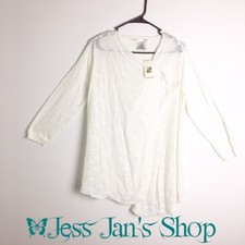 Max Studio Shrug White Size Large