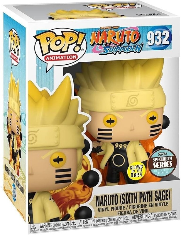 Funko Pop! Animation Naruto Shippuden Naruto #932 Glow in the Dark Specialty